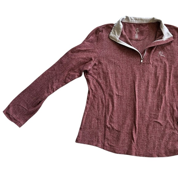 RHOBACK Herringbone Jacquard Performance Q-Zip
Women's Performance Size L red - Picture 8 of 13